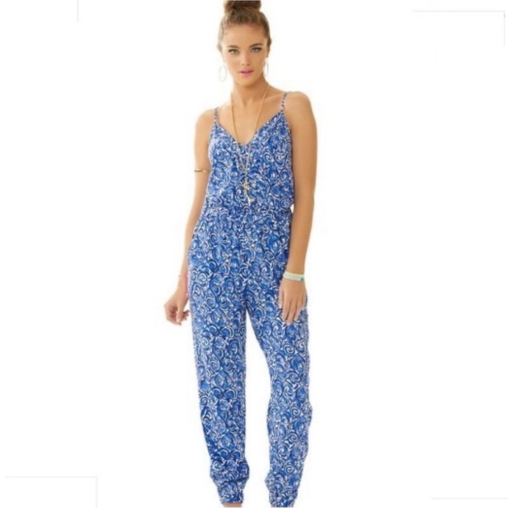 Lilly Pulitzer Melba Jumpsuit In Chasing Tail Size Xs